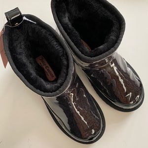 New Juicy Couture Klash Clear Black Boots